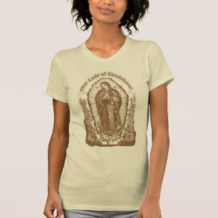 VÅRT DAM AV GADALUPE DEVOTIONELLA REDSKAP T SHIRT