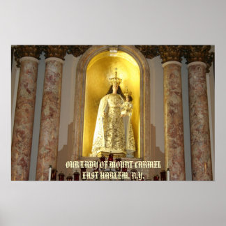 VÅRT DAM AV MOUNT CARMEL AV ÖSTER HARLEM ... POSTER