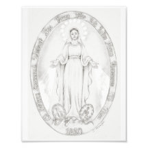 "Vårt Dam i den Miraculous Medal" Devotional Art
