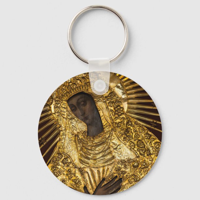 Vårt Dam i Grind på Dawn Polens polska kulturarv Nyckelring (Framsida)