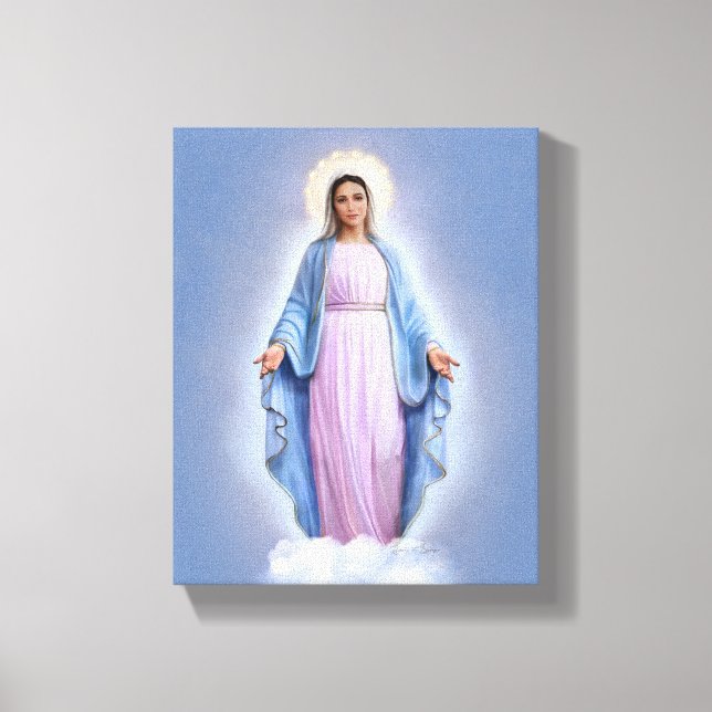 Vårt Dam i Medjugorje, 8 tum x 10 tum, Canvas (Framsida)