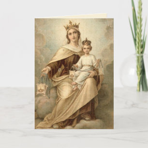 Vårt Dam på MOUNT CARMEL Mass Offcard Anteckningskort