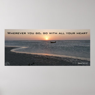 Vart du än går, gå med ditt hjärta poster