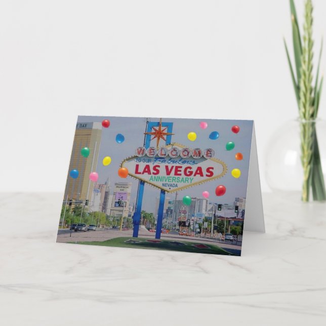 Vårt Fabulous Las Vegas-årsjubileumskort Kort (Framsida)