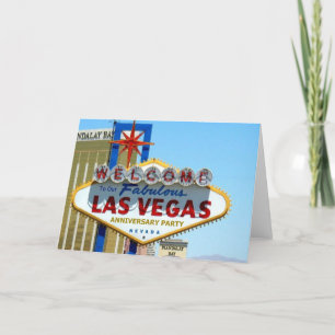 Vårt Fabulous Las Vegas-årsjubileumskort Kort