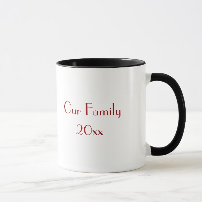 Vårt familjejordsfoto mugg (Höger)
