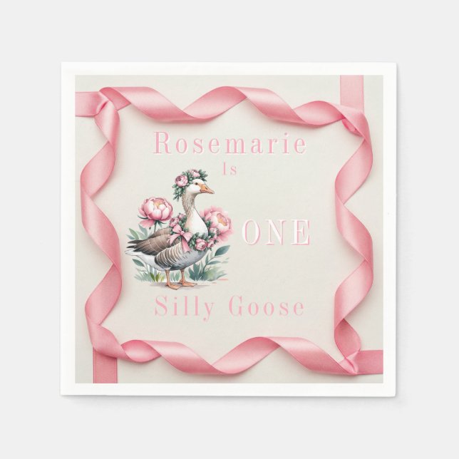 Vårt Fånig är att svänga en födelsedag Pappersservett (Framsidan)