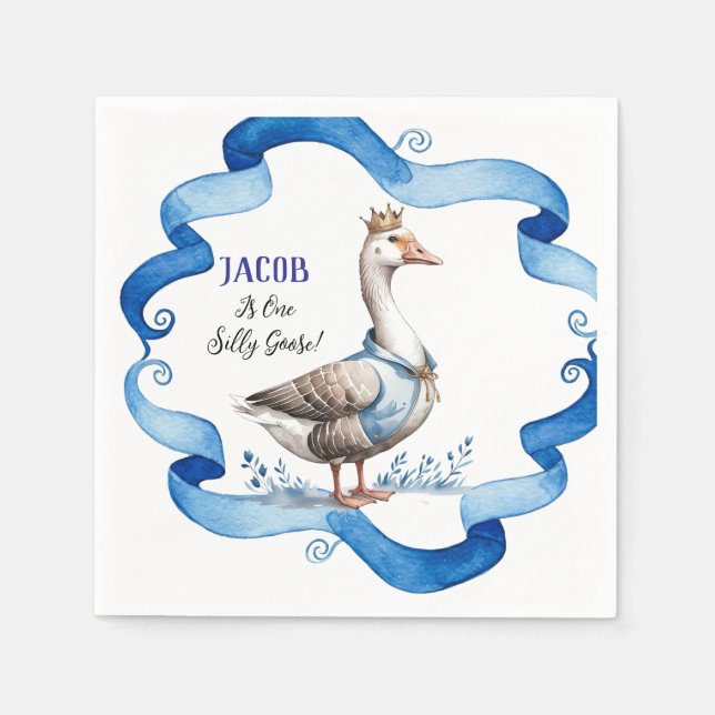 Vårt Fånig går en dag. Pappersservett (Framsidan)