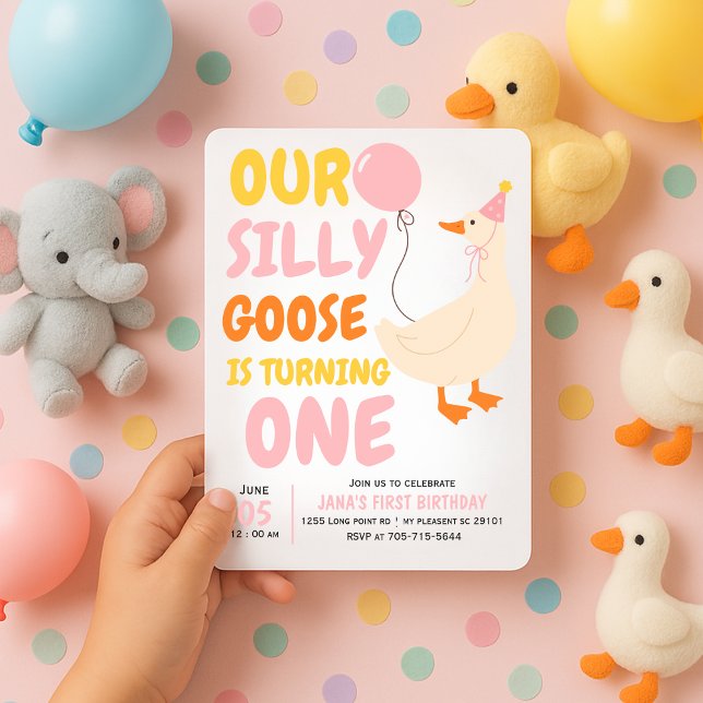 Vårt Fånig går nu | Cute & Colorful Inbjudningar (Skapare uppladdad)