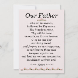 Vårt Far Prayer Matthew 6:9-13-kort Julkort