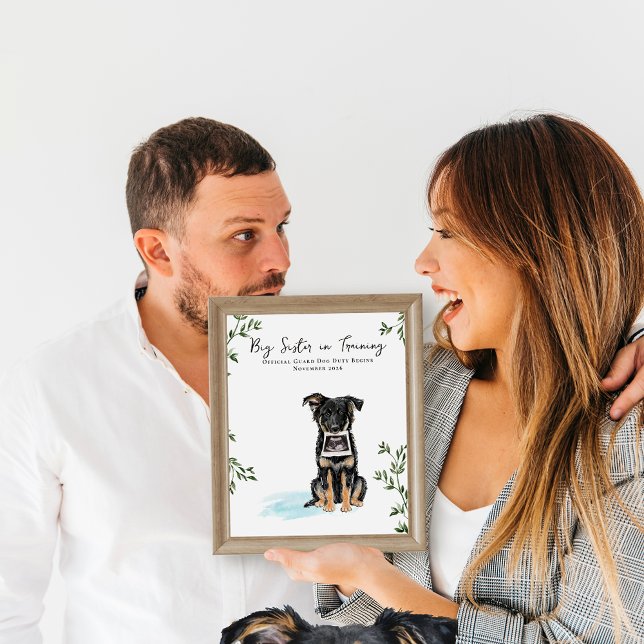 Vårt Flock Växer Hund Graviditet Foto Rekvisita Poster (Skapare uppladdad)