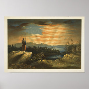Vårt födda baner för himmel poster