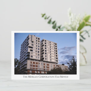 Vårt företag har Flyttat Anpassningsbar Bygga foto Meddelande