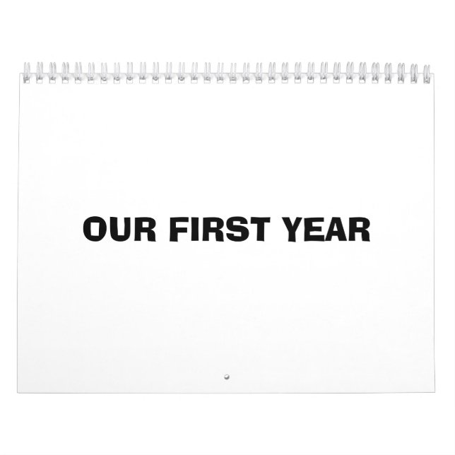 Vårt första år kalender (Omslag)