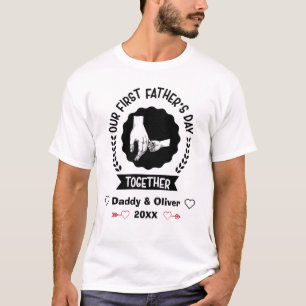 Vårt första Fars dag tillsammans 2021, anpassade T Shirt