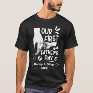 Vårt första Fars dag tillsammans 2021, anpassade T Shirt