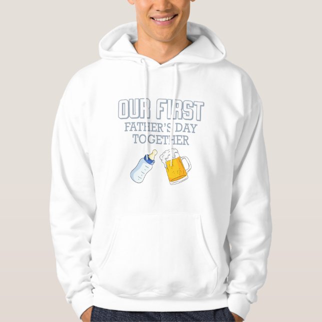 Vårt första Fars dag tillsammans 👨 ‍ 👶 ❤️ Hoodie (Framsida)