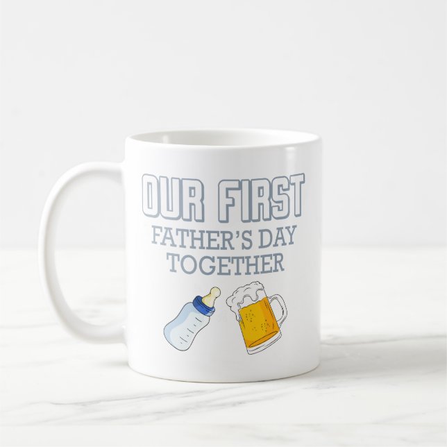 Vårt första Fars dag tillsammans 👨 ‍ 👶 ❤️ Kaffemugg (Vänster)