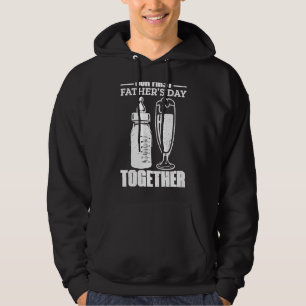 Vårt första Fars dag tillsammans med Pappa och Son Hoodie