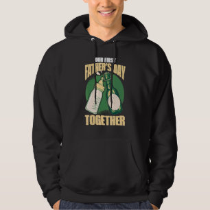 Vårt första Fars dag tillsammans med Pappa och Son Hoodie