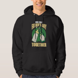 Vårt första Fars dag tillsammans med Pappa och Son Hoodie