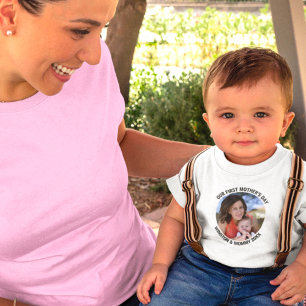 Vårt första foto av Mor Mamma & Me-Anpassningsbarn T Shirt