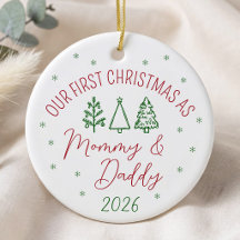 Vårt första jul som mamma och pappa