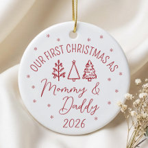Vårt första jul som mamma och pappa