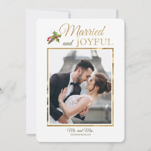 Vårt första julfoto-Helgdag Inbjudningar (Framsida)