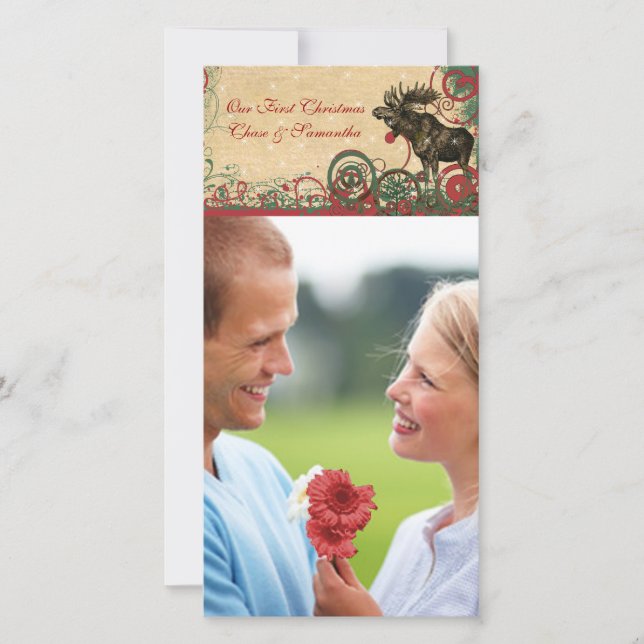Vårt första julfoto julkort (Framsida)