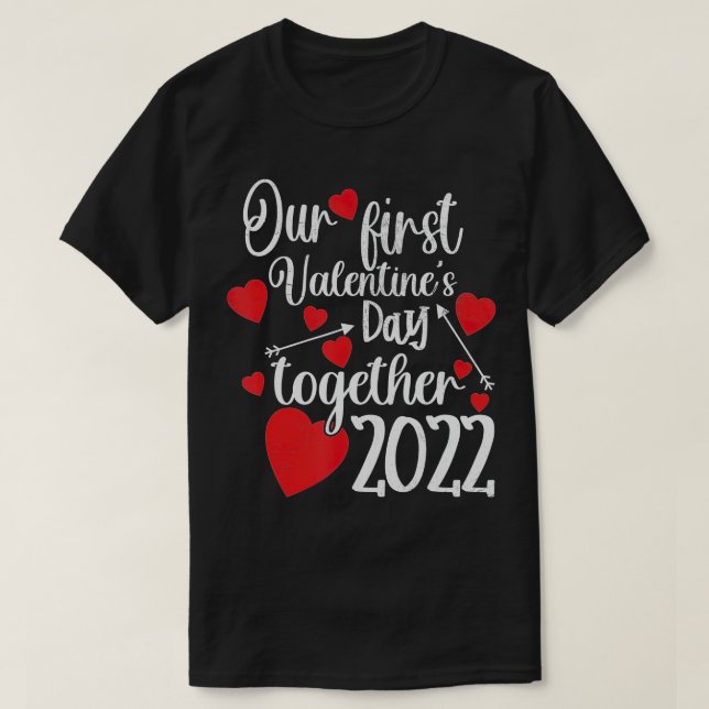 Vårt första matchande samverkande Valentines day 2 T Shirt (Design framsida)