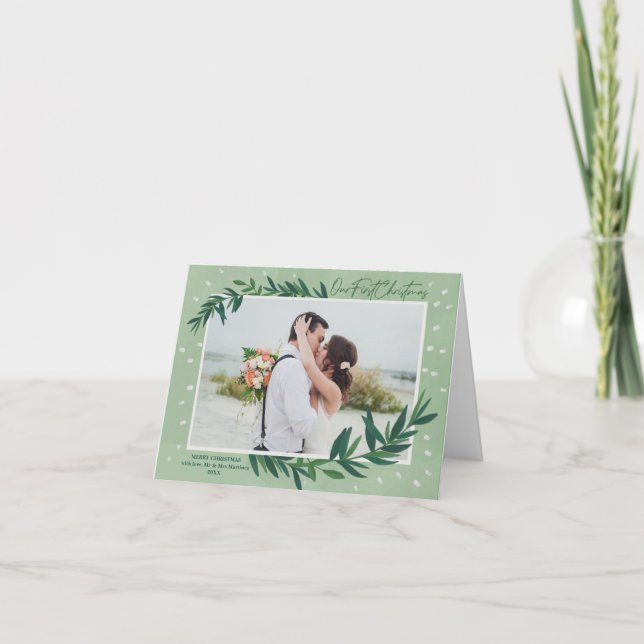 Vårt första moderna botaniska foto i julklapp helgkort (Framsida)