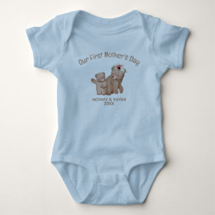 Vårt första Mors dag, Baby Bear-tullnamn Baby T Shirt