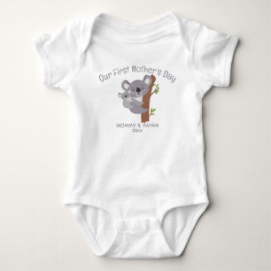 Vårt första Mors dag, Baby koala, användarnamn T Shirt