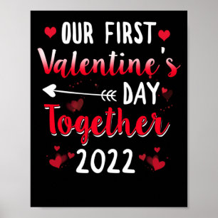 Vårt första Valentines day tillsammans 2022 par Poster
