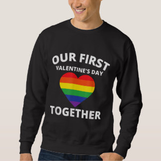 Vårt första Valentines day tillsammans med gayoutd Lång Ärmad Tröja