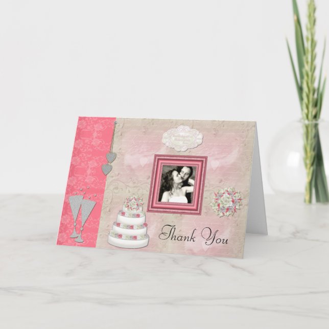 Vårt fotfoto Bröllop Tack Ram (Framsida)