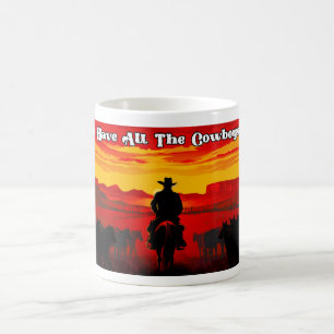 Vart har alla cowboys tagit vägen? - Design 1 Kaffemugg