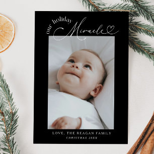 Vårt Helgdag Miracle Black Birth-meddelande Meddelande