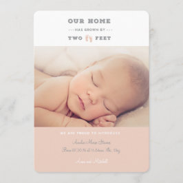 Vårt hem har vuxit med två födelsetal meddelande