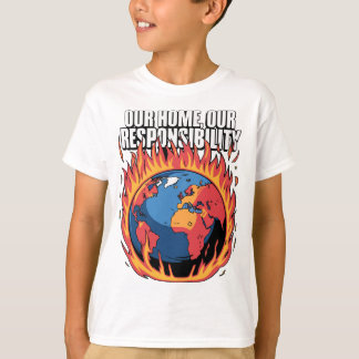 Vårt hem, vårt ansvar - Klimatmedvetenhet D T Shirt