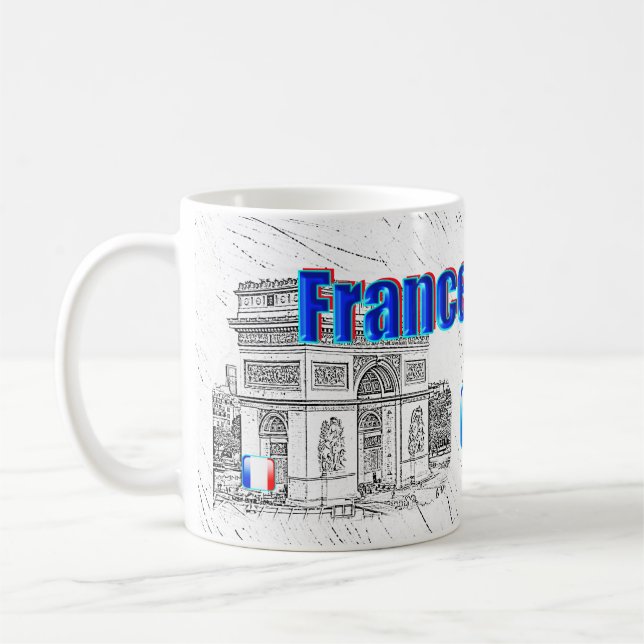 VÅRT HEMMA - FRANKRIKE-designsamling Kaffemugg (Vänster)