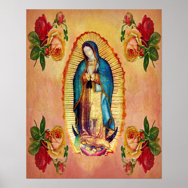 Vårt hörn Dam i Guadalupe Virgin Mary ro Poster (Framsidan)