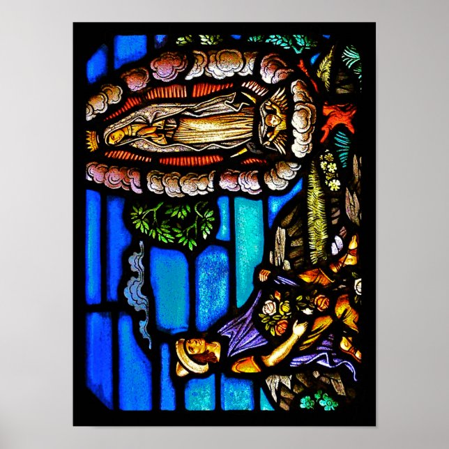 Vårt inneslutna glas i Dam Guadalupe Nuestra Senor Poster (Framsidan)