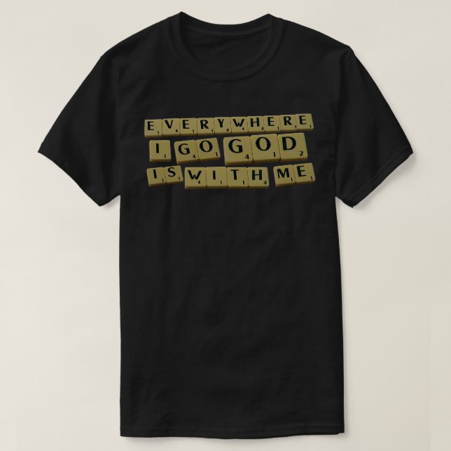 Vart jag än går är jag med mig. t shirt (Design framsida)