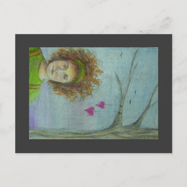 Vart jag än håller mitt hjärta hemma vykort (Framsida)