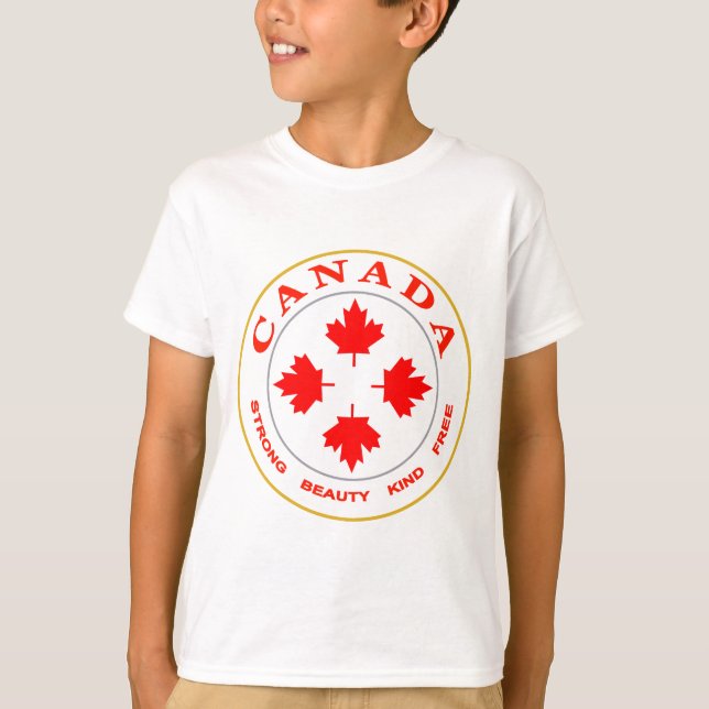 Vårt kanadensiska emblem t shirt (Framsida)