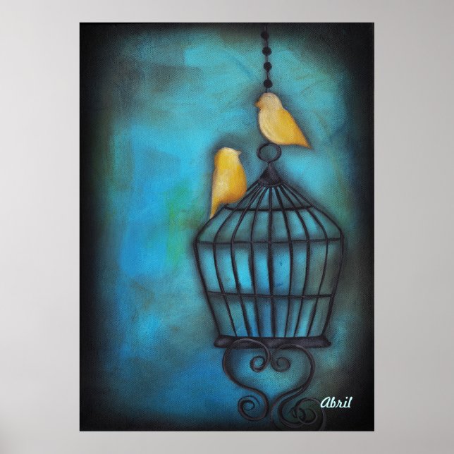 Vårt Kärlek är fria fåglar Poster (Framsidan)