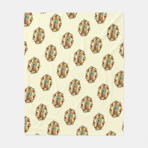 Vårt katolska Mexiko i Dam Guadalupe Virgin Mary Fleecefilt