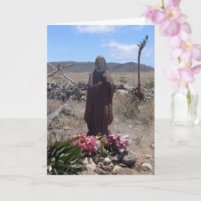 Vårt kort Dam i Guadalupe Roadside Shrine - (Orkide)